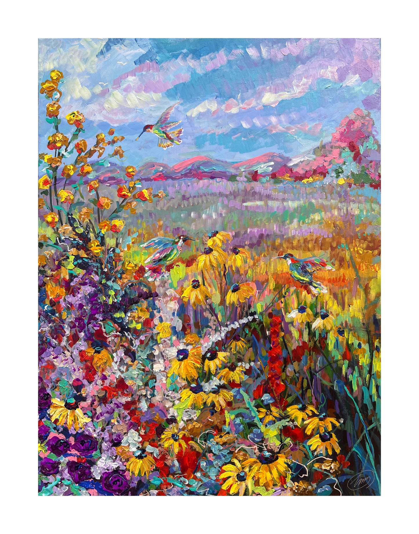 "Three Birds, Humming " 11x14 Print (Copy)