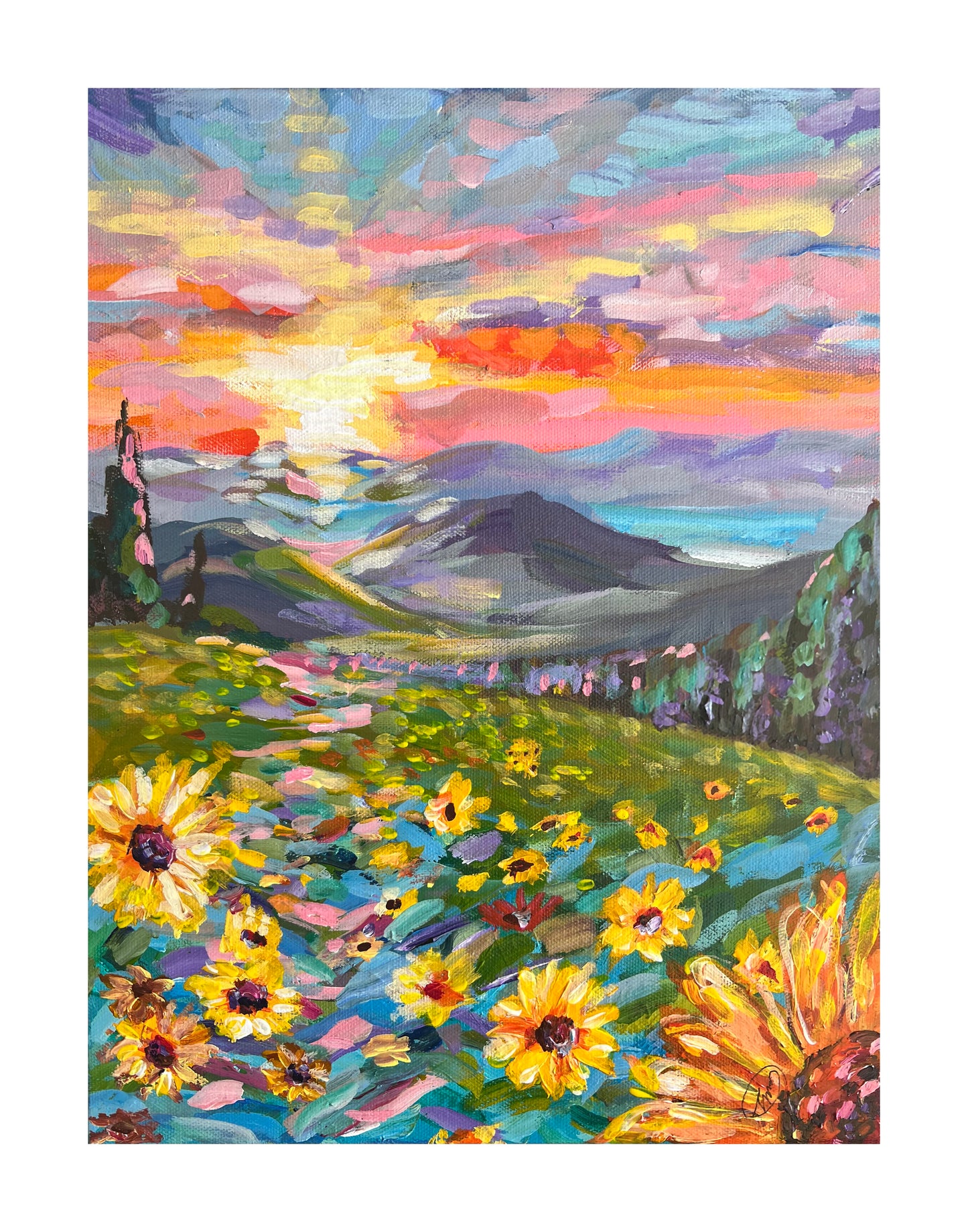 “Sunny Scape” 11x14"