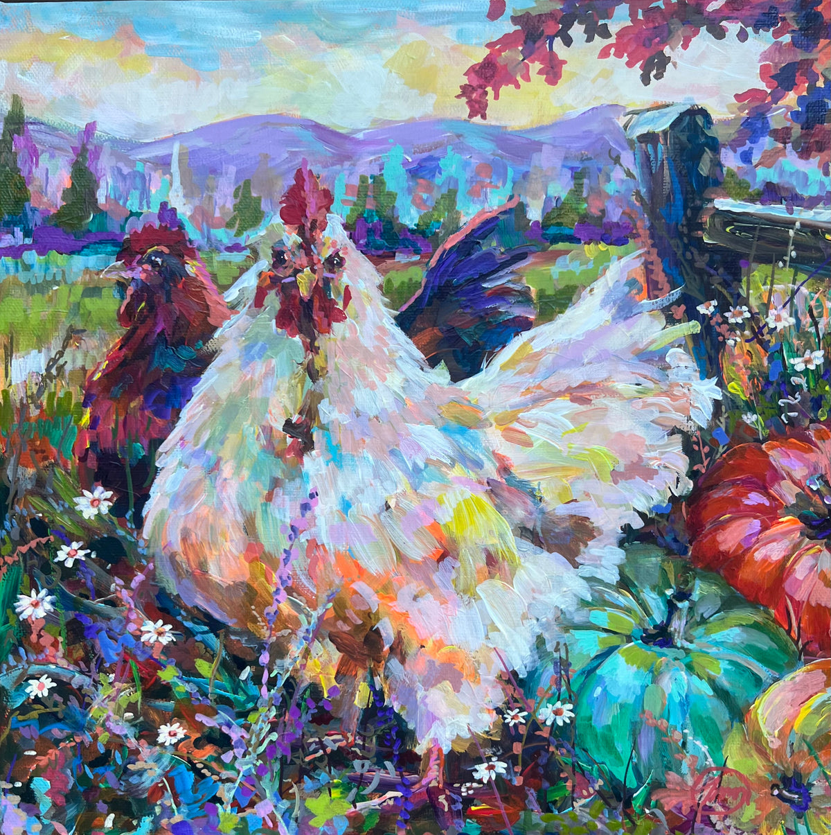 "Gourd Girls” Original Painting
