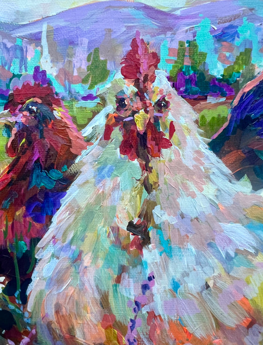"Gourd Girls” Original Painting
