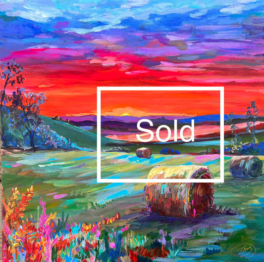 "Ardently Orange" Original Painting