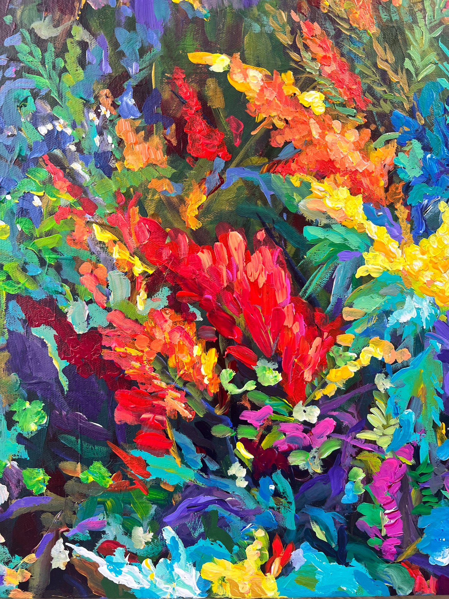 “Autumn Ascent to Winter’s Whisper " 18x24x1.5 Original Painting