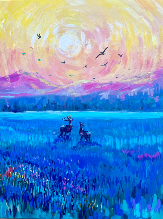 “A Dear Moment" 18x24x1.5 Original Painting