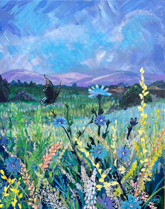 “Chicory Companion" 16x20x1.5 Original Painting