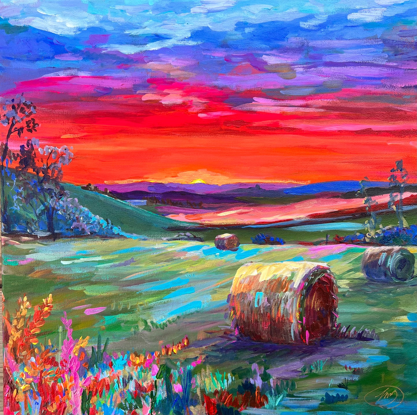 "Ardently Orange" Original Painting