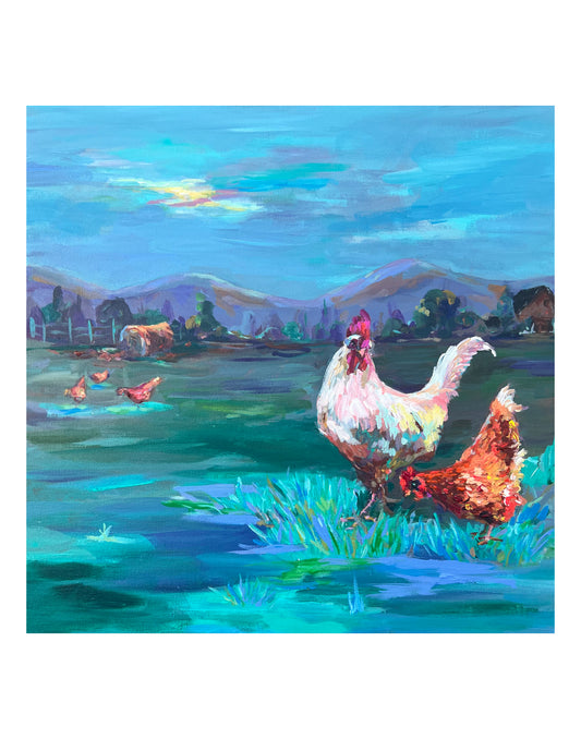 “Hen Haiku” 11x14